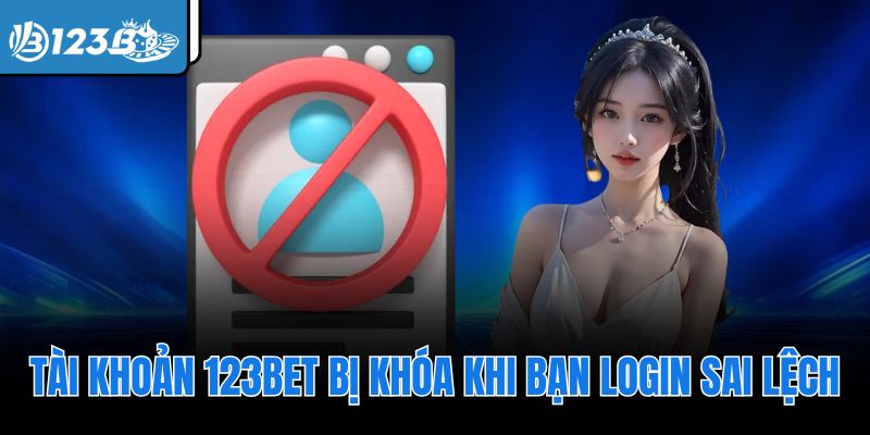Tài khoản 123Bet bị khóa khi bạn login sai lệch